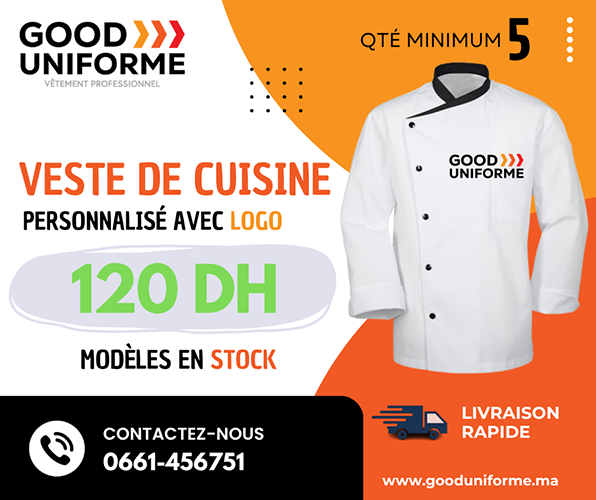 Veste de cuisine personnalisée